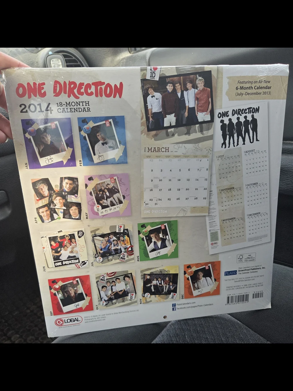 One Direction Official 2014 Calendar SEALED